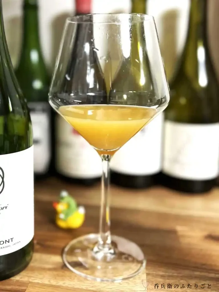 
後半、オリを撹拌させるとこの状態。格段に旨くなる